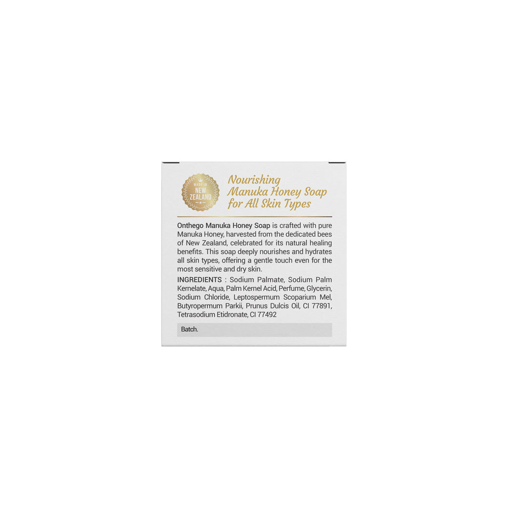 OnTheGo Natural Manuka Honey Soap | Gentle Cleansing for All Skin Types | 80g