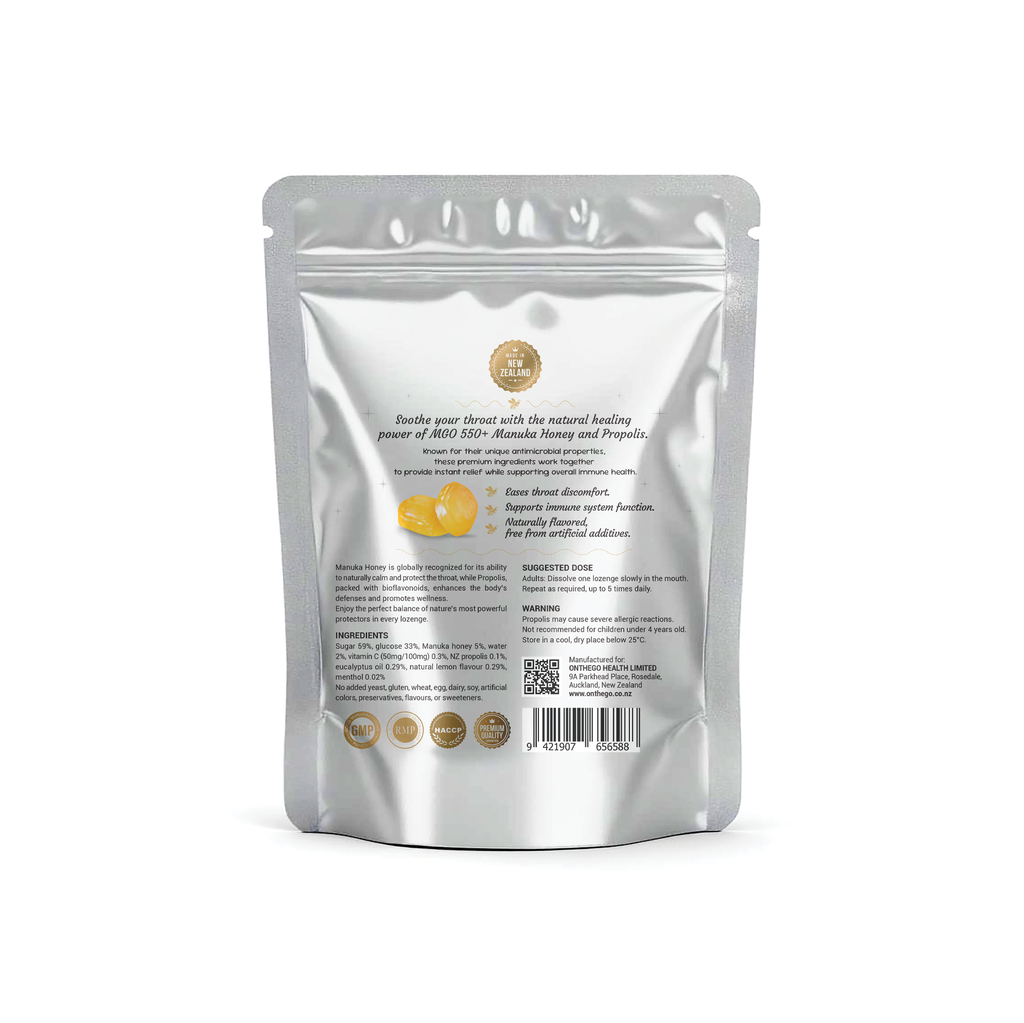 OnTheGo Manuka Lozenges Original Flavour | MGO 550+ | 500g
