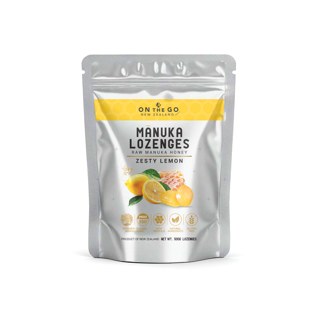 OnTheGo Manuka Lozenges Lemon Zesty Flavour | MGO 550+ | 500g
