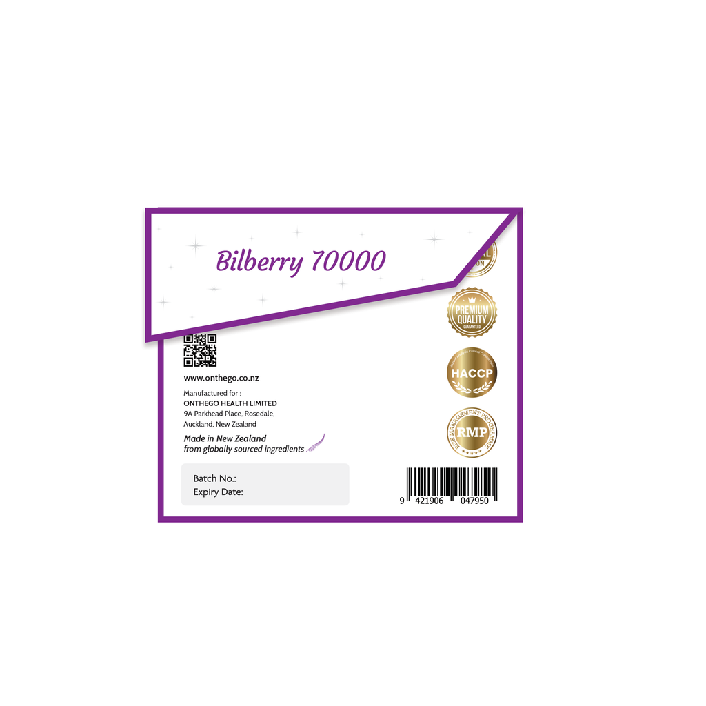OnTheGo Lutezia | Bilberry, Lutein & Zeaxanthin 90 Capsules