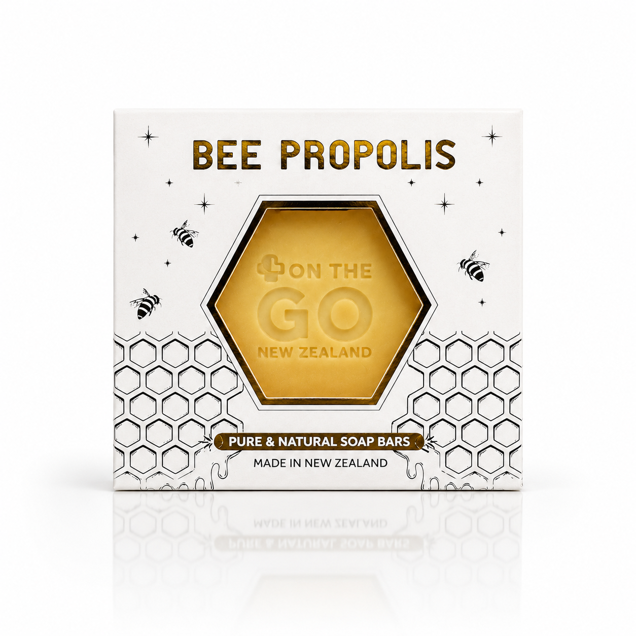 OnTheGo Natural Propolis Soap | Gentle Antibacterial Cleanse for All Skin Types | 80g