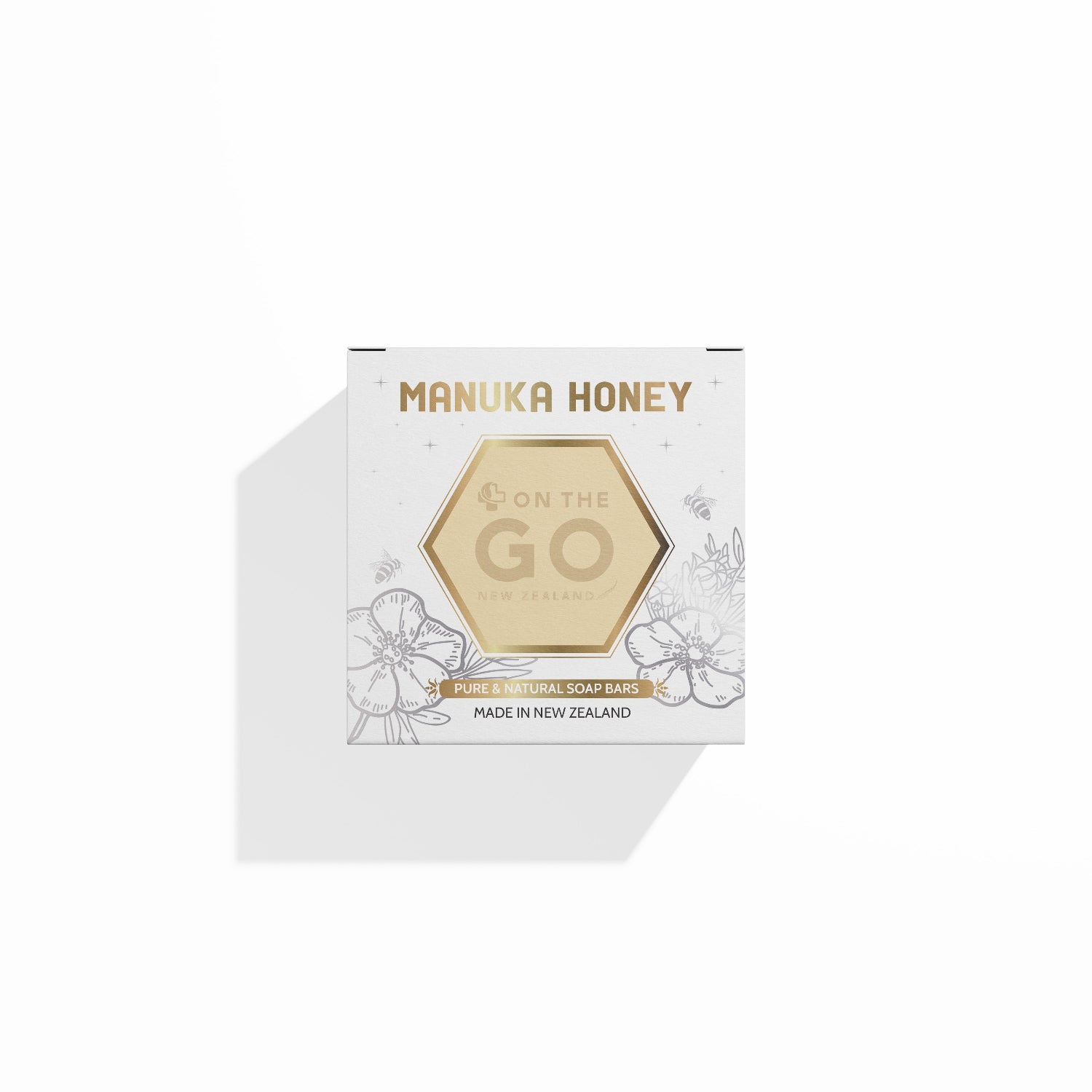 OnTheGo Natural Manuka Honey Soap | Gentle Cleansing for All Skin Types | 80g